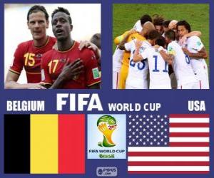 Puzzle Belgique - États-Unis, huitième de finale, Brésil 2014