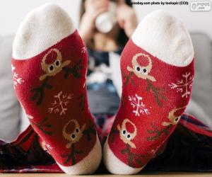 Puzzle Belles chaussettes de Noël