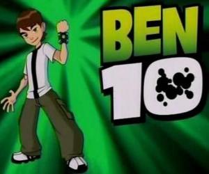 Puzzle Ben 10 avec le Omnitrix et le logo de Ben 10