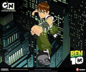 Puzzle Ben 10 dans la ville