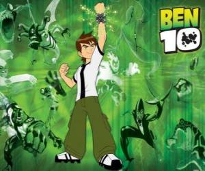 Puzzle Ben 10 et certains des étrangers de l'Omnitrix dans le bas