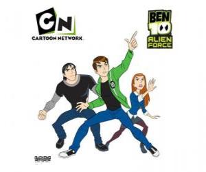 Puzzle Ben 10, Gwen et Kevin