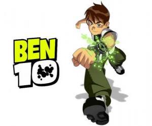 Puzzle Benjamin Tennyson et l'Omnitrix a changé sa vie à devenir Ben 10