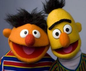 Puzzle Bert et Ernie, deux grands amis