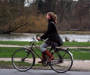Puzzle Bicyclette - Vélo avec son propriétaire
