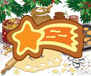 Puzzle Biscuit comme une étoile de Noël