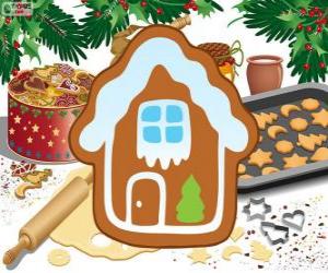Puzzle Biscuit de Noël en forme de maison