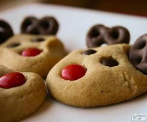 Puzzle Biscuits de Noël rennes