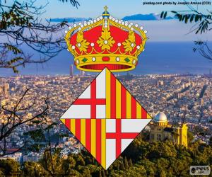 Puzzle Blason de Barcelone