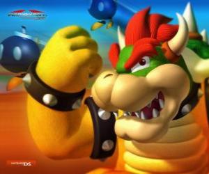 Puzzle Bowser ou Roi Koopa, le principal ennemi dans les jeux de Mario