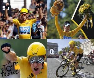 Puzzle Bradley Wiggins vainqueur du Tour de France 2012