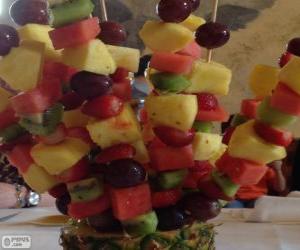 Puzzle Brochette de fruits