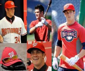 Puzzle Bryce Harper joueur de baseball des Nationals de Washington