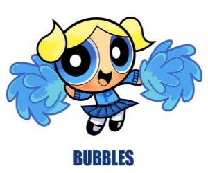 Puzzle Bubbles ou Bulle est le plus doux des trois sœurs, elle a beaucoup de jouets en peluche