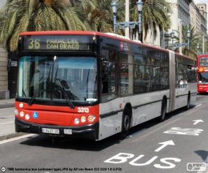 Puzzle Bus urbain de Barcelone
