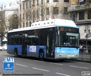 Puzzle Bus urbain de Madrid