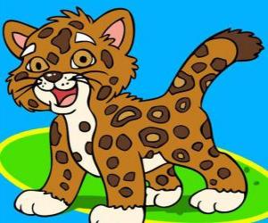 Puzzle Bébé Jaguar, le petit jaguar est le meilleur ami de Diego
