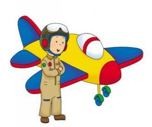 Puzzle Caillou, l'aviateur