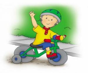 Puzzle Caillou, une bicyclette