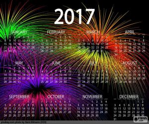 Puzzle Calendrier 2017, bonne année