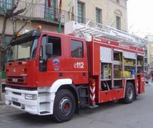 Puzzle Camion de pompiers