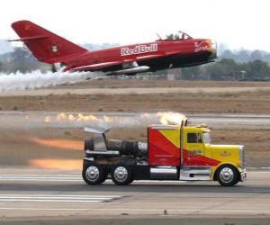 Puzzle Camion vs avion