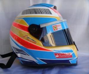 Puzzle Casque Fernando Alonso 2010