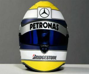 Puzzle Casque Nico Rosberg 2010