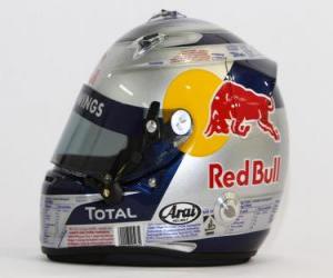 Puzzle Casque Sebastian Vettel 2010