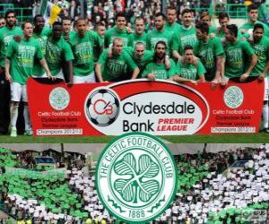 Puzzle Celtic FC, champion de le Championnat d'Écosse de football 2012-2013