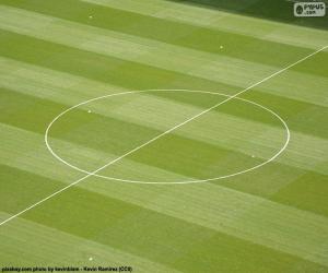 Puzzle Cercle central d’un terrain de football