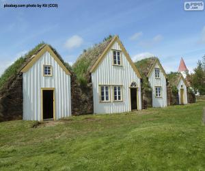 Puzzle Chalets en Islande