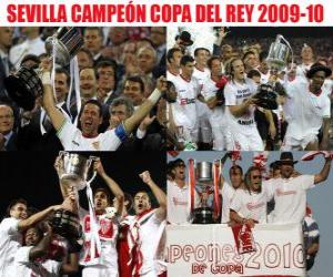 Puzzle Champion Sevilla Copa del Rey 2009-2010