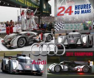 Puzzle Champions des 24 Heures du Mans 2011 Audi R18 TDI