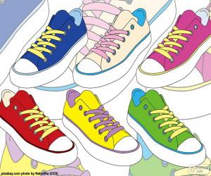 Puzzle Chaussures de sport de couleurs