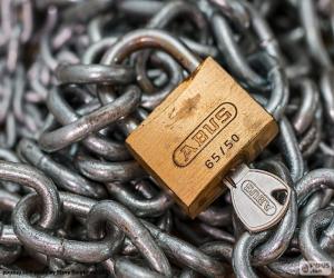 Puzzle Chaîne et un cadenas