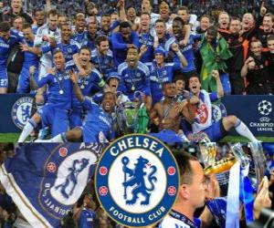 Puzzle Chelsea FC, le champion de la Ligue des Champions 2011-2012 UEFA