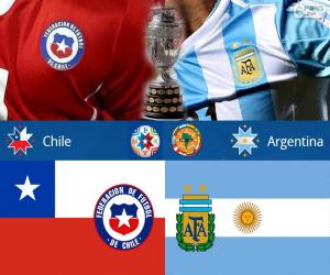 Puzzle CHI - ARG, finale Copa America 15