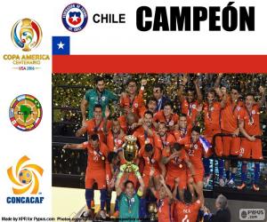 Puzzle Chili, champion Copa America 2016