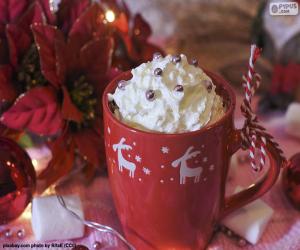 Puzzle Chocolat à la c tasse de Noël