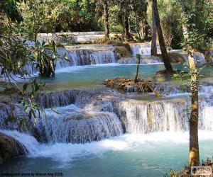 Puzzle Chutes de Kuang Si, Laos