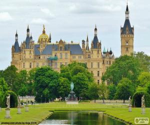 Puzzle Château de Schwerin, Allemagne