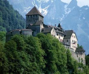 Puzzle Château de Vaduz, Liechtenstein