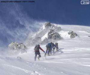 Puzzle Cinq alpinistes