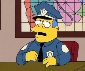 Puzzle Clancy Wiggum - Chef Wiggum et son bureau