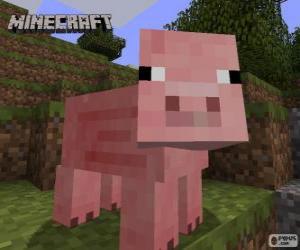 Puzzle Cochon de Minecraft