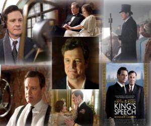 Puzzle Colin Firth en nomination pour l&#39;Oscar 2011 du meilleur acteur pour Le Discours d'un roi
