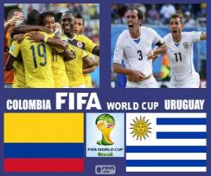 Puzzle Colombie - Uruguay, huitième de finale, Brésil 2014