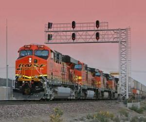 Puzzle Compagnie de train, BURLINGTON SANTA FE (BNSF) US