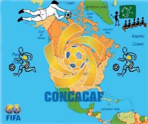 Puzzle Confédération de football d'Amérique du Nord, d'Amérique centrale et des Caraïbes (CONCACAF)